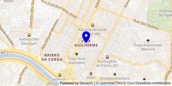 Mapa de Vila Guilherme - Nutricionistas