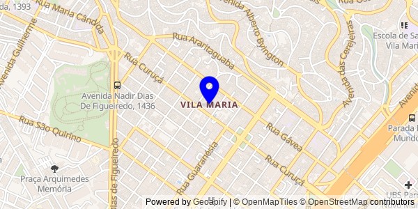 Mapa de Vila Maria - Fisioterapeutas