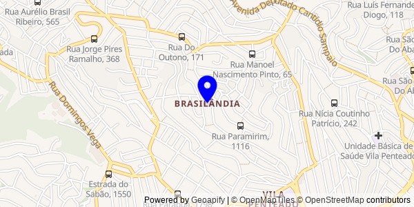 Mapa de Brasilândia - Nutricionistas