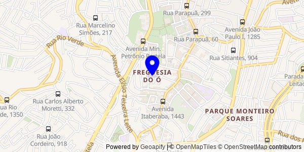 Mapa de Freguesia do Ó - Fisioterapeutas