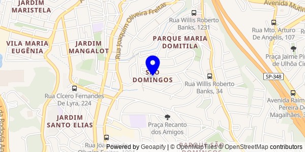 Mapa de São Domingos - Nutricionistas