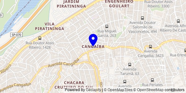 Mapa de Cangaíba - Nutricionistas