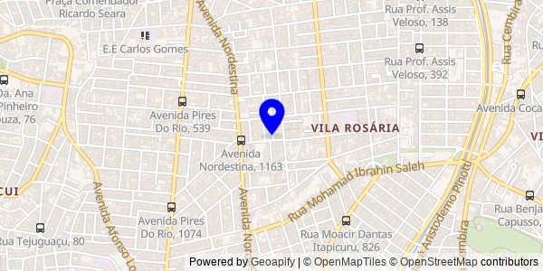 Mapa de São Miguel - Nutricionistas