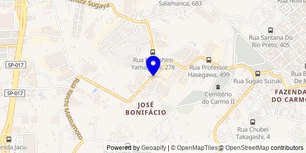 Mapa de José Bonifácio - Nutricionistas