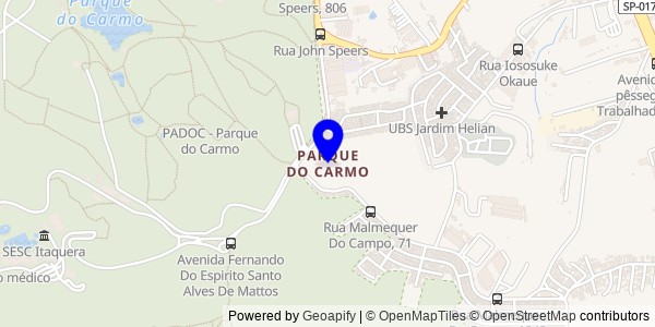 Mapa de Parque do Carmo - Fisioterapeutas