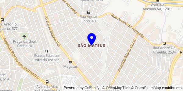 Mapa de São Mateus - Fisioterapeutas