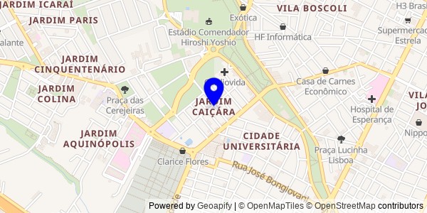 Mapa de Jardim Caiçara - Fisioterapeutas