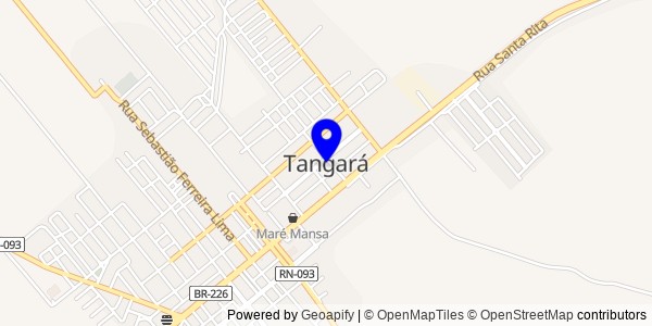 Mapa de Tangará - Fisioterapeutas