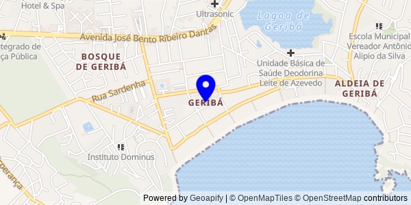 Mapa de Geribá - Nutricionistas