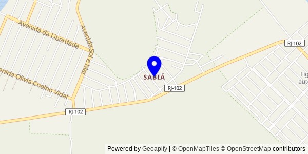 Mapa de Sabiá - Fisioterapeutas