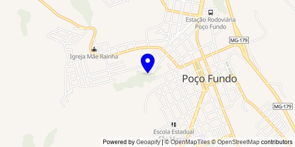 Mapa de Poço Fundo - Fisioterapeutas