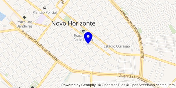 Mapa de Novo Horizonte - Fisioterapeutas