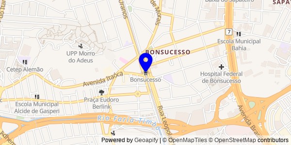 Mapa de Bonsucesso - Fisioterapeutas