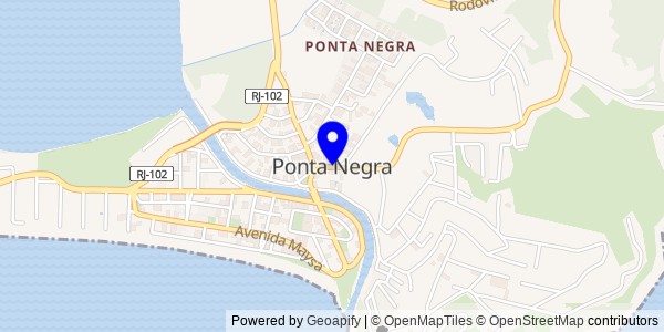 Mapa de Ponta Negra - Nutricionistas