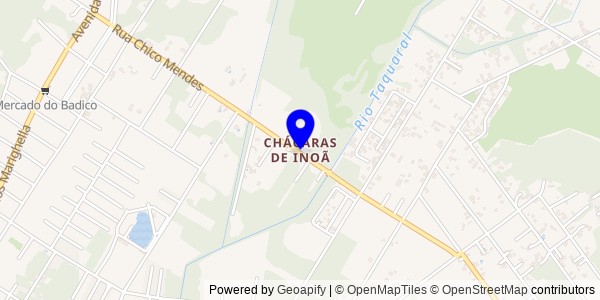 Mapa de Chácaras de Inoã - Nutricionistas